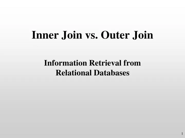 inner join vs outer join