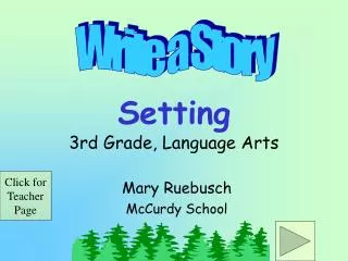 Setting 3rd Grade, Language Arts