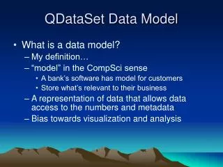 QDataSet Data Model
