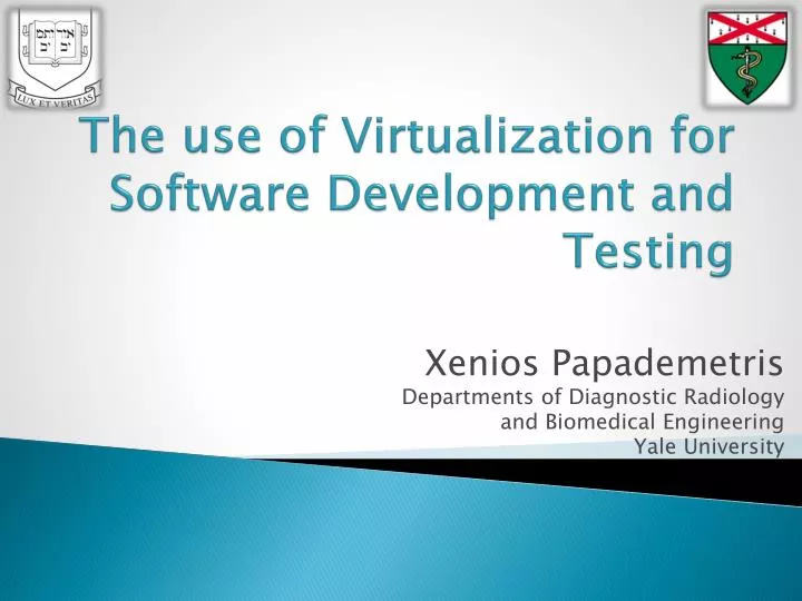 the use of virtualization for software development and testing