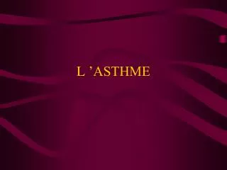 l asthme