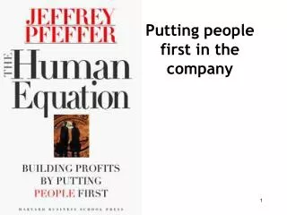 Putting people first in the company