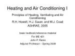 Heating and Air Conditioning I - slide 1