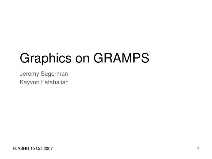 graphics on gramps