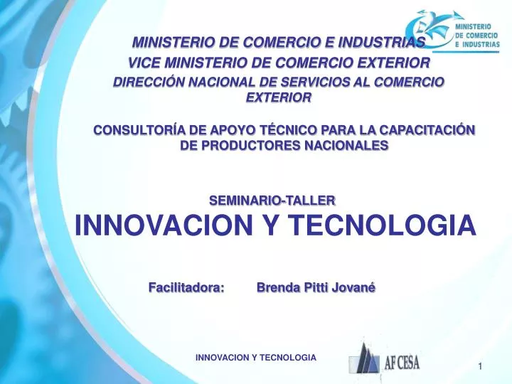 seminario taller innovacion y tecnologia