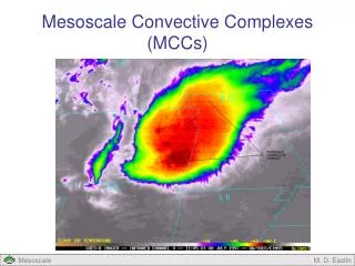 Mesoscale Convective Complexes (MCCs)