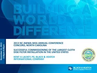 Kent a lackey, pe ; black &amp; veatch international company