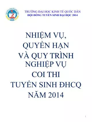 tr ng i h c kinh t qu c d n h i ng tuy n sinh i h c 2014