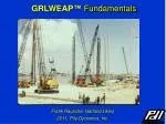 Frank Rausche, Garland Likins 2011, Pile Dynamics, Inc. - slide 1
