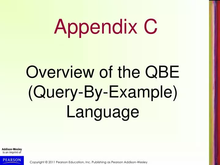 overview of the qbe query by example language
