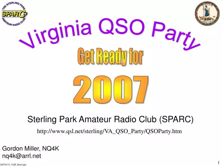 sterling park amateur radio club sparc