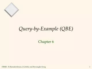 query by example qbe