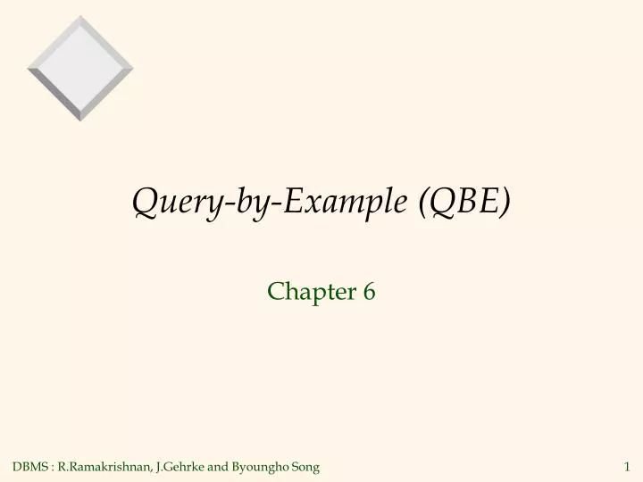 query by example qbe