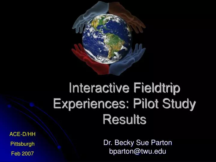 interactive fieldtrip experiences pilot study results