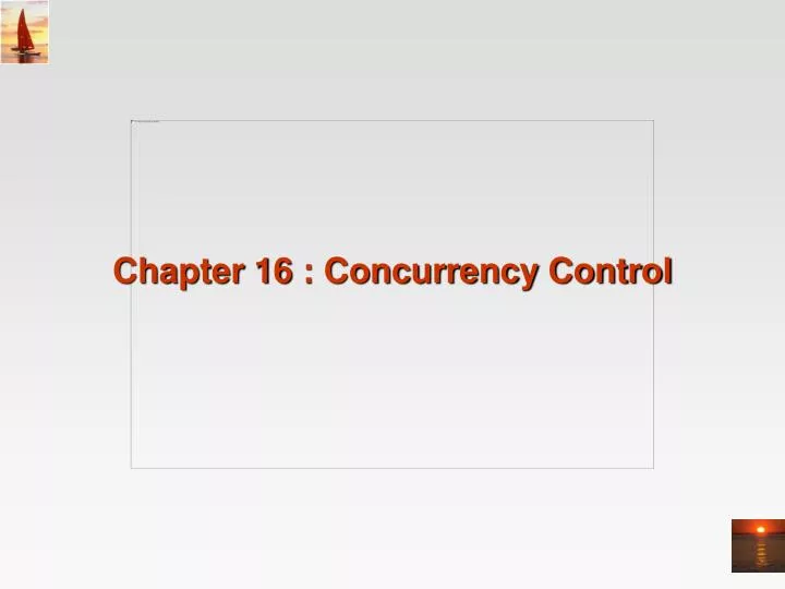 chapter 16 concurrency control
