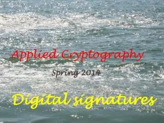 Applied Cryptography