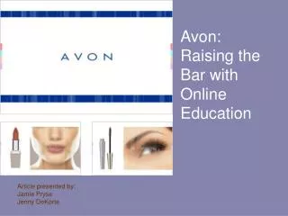 Avon: Raising the Bar with Online Education