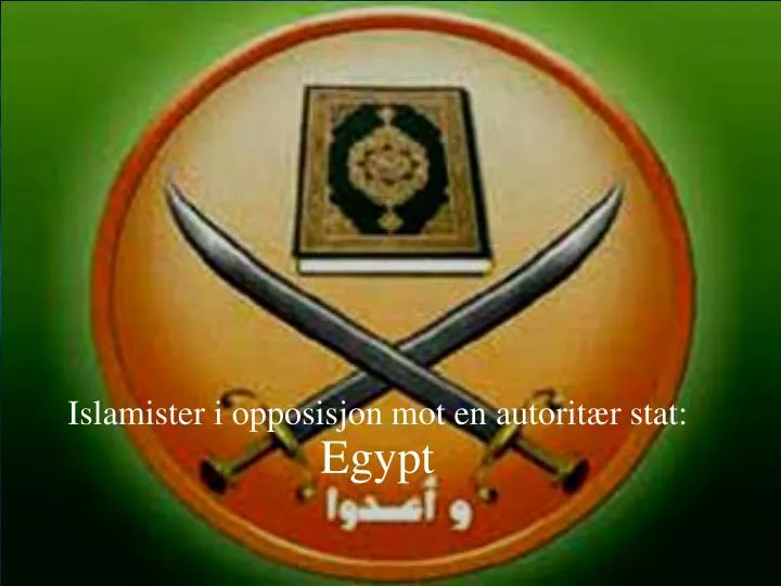 islamister i opposisjon mot en autorit r stat egypt
