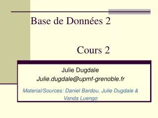 base de donn es 2