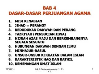 bab 4 dasar dasar perjuangan agama