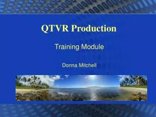QTVR Production