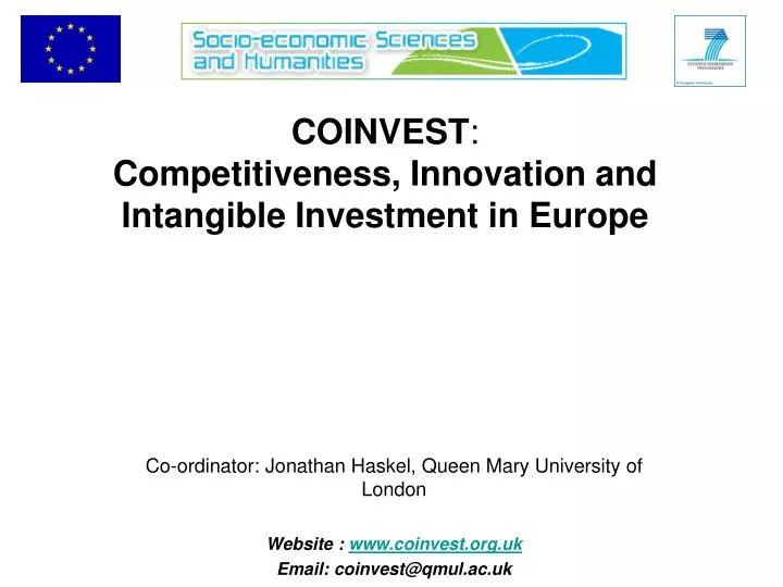coinvest competitiveness innovation and intangible investment in europe