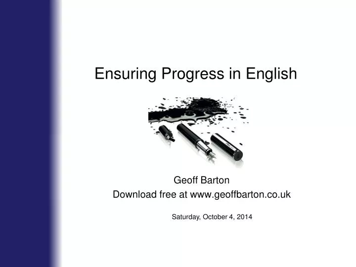 ensuring progress in english