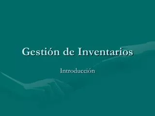 gesti n de inventarios