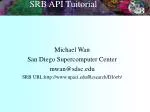 SRB API Tuitorial - slide 1