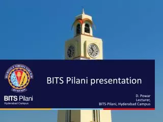 BITS Pilani presentation