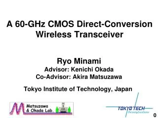 A 60-GHz CMOS Direct-Conversion Wireless Transceiver