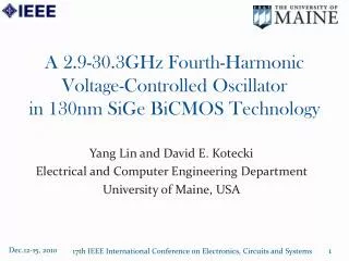 A 2.9-30.3GHz Fourth-Harmonic Voltage-Controlled Oscillator in 130nm SiGe BiCMOS Technology