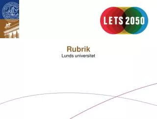 rubrik lunds universitet
