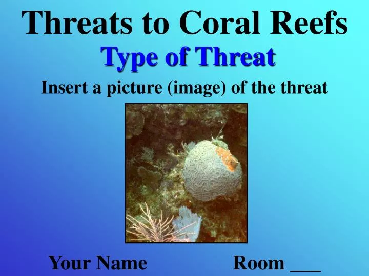 threats to coral reefs