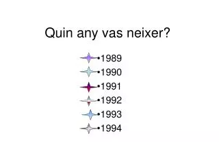 quin any vas neixer