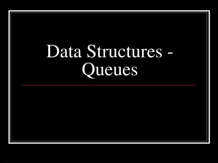 data structures queues