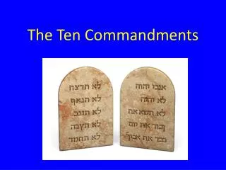 The Ten Commandments