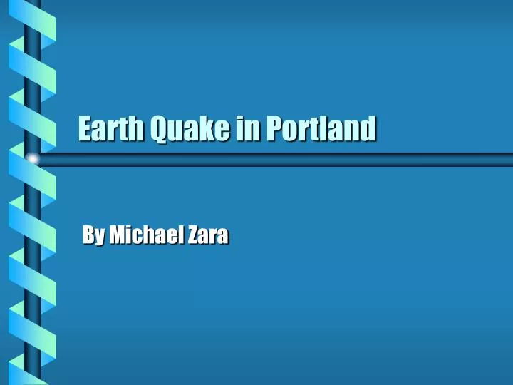 earth quake in portland