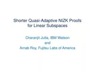 Shorter Quasi-Adaptive NIZK Proofs for Linear Subspaces