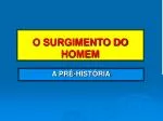 O SURGIMENTO DO HOMEM - slide 1
