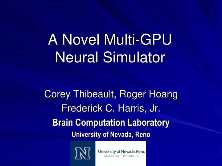 a novel multi gpu neural simulator