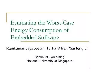 Estimating the Worst-Case Energy Consumption of Embedded Software