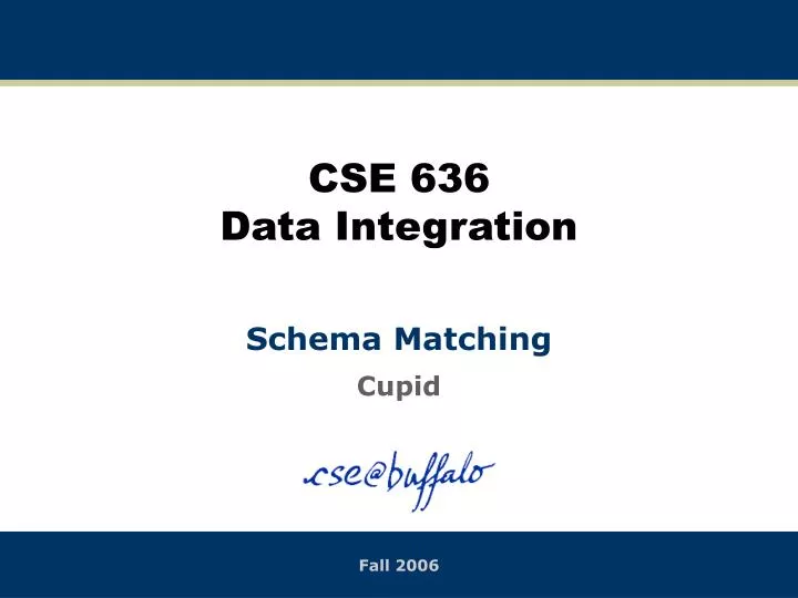 cse 636 data integration