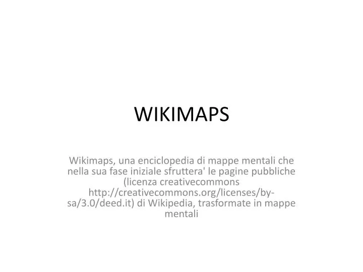 wikimaps