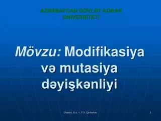 m vzu modifikasiya v m utasiya d yi k nliyi