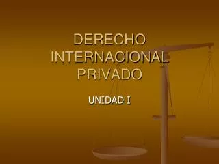 derecho internacional privado
