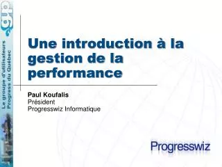 une introduction la gestion de la performance