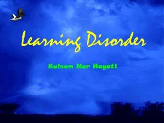 learning disorder