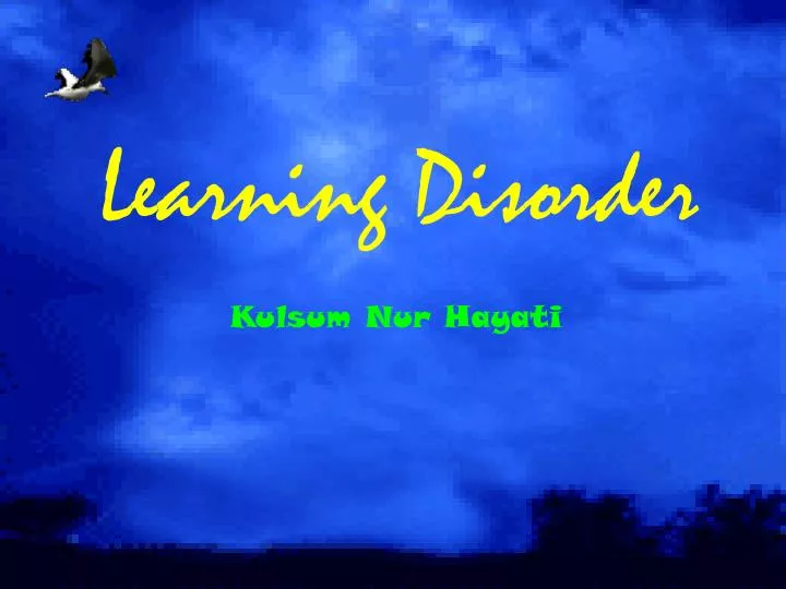 learning disorder