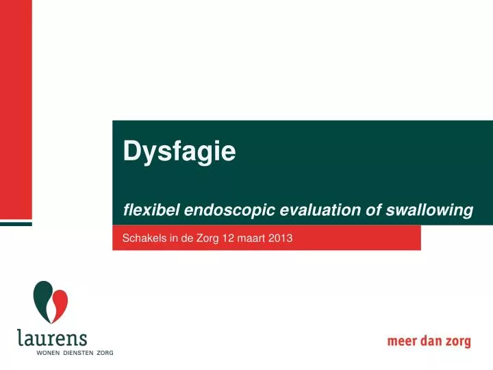 dysfagie flexibel endoscopic evaluation of swallowing